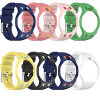 Bracelet de montre en silicone souple de couleur unie personnalisé pour S Watch & AP Royal Pop en stock