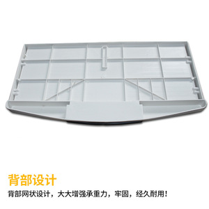 <b>Computer</b> <b>Desk</b> Keyboard Tray With Concealed Damping Slide Rail White <b>Black</b> Plastic Modern Simple Style - Product Image 4