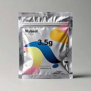 Bolsas Mylar personalizadas de 3,5g, 7g y 14g, con cremallera, acabado mate a prueba de olores para alimentos, dulces, alimentos para mascotas, envasado de alimentos enlatados - Product Image 1