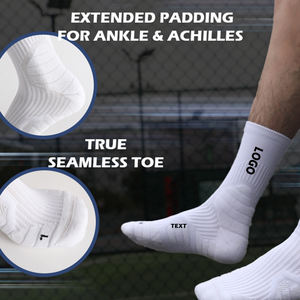 جوارب رياضية مخصصة للمحترفين مع شعار جوارب للجري وكرة السلة متوسطة القطع وسادة مخصصة منشفة أسفل الجوارب الرياضية - Product Image 4