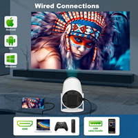 Mini projecteur portable 4K HD intelligent 200 ANSI Lumen pour cinéma maison - Le moins cher de 2025
