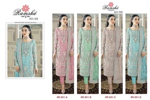Nueva Colección de Trajes Pakistaníes Semi-Confeccionados para Mujer, para Fiestas y Festivales, Exportación de la India - Product Image 6