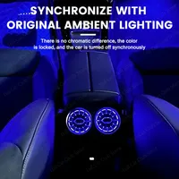 Lumière ambiante arrière turbo à 64 couleurs pour Mercedes X156 W246 W117 W176 |   S'adapte à la commande d'ambiance d'origine de la voiture pour la rénovation intérieure