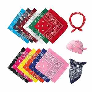 Wholesale Promotion Multifunction Custom Logo Colourful Polyester Satin Eco-Friendly Breathable Outdoor Sports <b>Sunscreen</b> Square - Product Image 1
