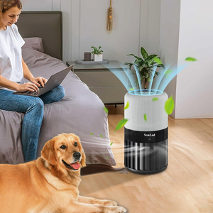 Purificateur <span class=keywords><strong>d</strong></span>'<span class=keywords><strong>air</strong></span> de bureau avec filtre HEPA H13, capteur intelligent, silencieux, portable, avec charbon actif pour la maison et le bureau - Product Image 1