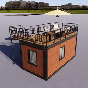 Mobil-home de voyage en acier à structure modulaire pour 4 à 6 personnes avec lit, idéal pour les centres de villégiature en extérieur - Product Image 1