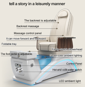Sillón de Pedicura de Diseño Lujoso y Exclusivo, con Masaje de Manos y Pies, Eléctrico, para Salón de Belleza - Product Image 6