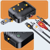 C68S Bluetooth 5.3 audio-ontvanger met 2RCA/AUX/TF-kaart/U-schijf voor hoofdtelefoon/luidsprekers/tv/pc/auto