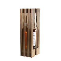 Vietnam usine acrylique liqueur LED éclairé bouteille de vin présentateur support personnalisé présentoir en bois casier à vin
