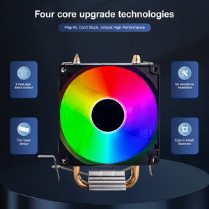 Enfriador de CPU de Alto Rendimiento 2026, RGB, 2 Tubos de Calor, Aire, LGA 2011, 1366, 1200, 1700, AM4, Enfriador de Procesador - Product Image 6