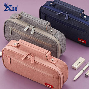 Étui à crayons personnalisé à <span class=keywords><strong>2</strong></span> couches, sac Bolsa Para Lapiceros, accessoires pour crayons, fournitures scolaires et papeterie en gros - Product Image 3
