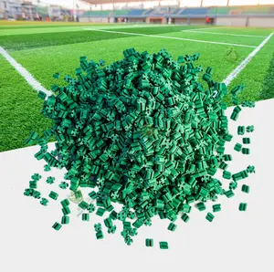 Бесплатный образец, высокое качество, зеленые резиновые гранулы TPE, заполнение футбольной искусственной травы