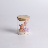 Lilin Aroma Kedelai Beruang Biru Kustom JIN PENG Grosir Hadiah Ulang Tahun Baby Shower Dekorasi