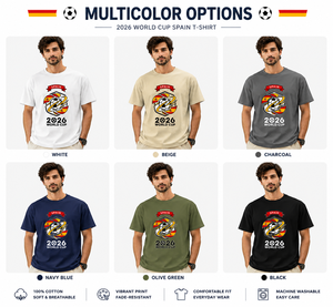 Camiseta Gráfica para Hombre, Manga Corta, Cuello Redondo, 100% Algodón, Estampado de Fútbol, Ropa Deportiva Informal para Fanáticos, OEKO-TEX BSCI - Product Image 3