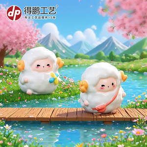 Sac à dos miniature en forme de mouton, décoration de moulin à vent, ornement de voiture pour maison de poupée, en résine synthétique, unisexe, 5 à 7 ans - Product Image 4