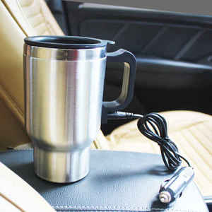 Thermos isotherme 12V pour voiture, 16oz, anti-fuite, écologique, construction métallique, appareil électrique portable pour voiture - Product Image 3