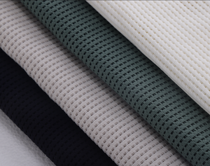 Tùy chỉnh cách nhiệt cao trọng lượng nhẹ độ ẩm thoáng khí Wicking nhanh chóng-khô Grs <span class=keywords><strong>Polyester</strong></span> không khí lưới Waffle vải cho thể thao Hoodie - Product Image 5