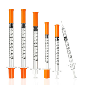 <span class=keywords><strong>Jeringa</strong></span> <span class=keywords><strong>de</strong></span> <span class=keywords><strong>insulina</strong></span> médica desechable estéril Volúmenes <span class=keywords><strong>de</strong></span> 0,5 ml y 1ml con agujas diversas - Product Image 1
