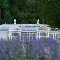 Grande Serre de Luxe, Château de Jardin, Salle de Mariage, Serre en Verre, Serre de Mariage