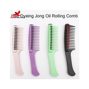 Peigne à rouleaux en plastique pour salon, peigne à dents larges, le plus populaire, pour l'épilation et le coiffage, peigne à teinture capillaire, pour achats groupés à prix réduit - Product Image 4