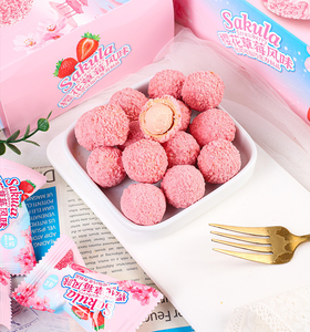 Crispy Cookie Balls with Strawberry Milk and Coconut Chocolate Filling Bursting Center <strong>Sweet</strong> Snacks for Party <strong>Gift</strong> <strong>Box</strong> - Product Image 5