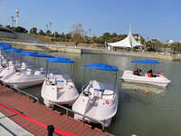 Bateau électrique de type personne Direct Factory 4-5 places pour parc aquatique