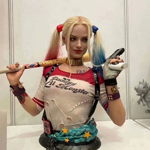 Nouvelle collection : Statue buste de Harley Quinn et du Joker de Suicide <span class=keywords><strong>Squad</strong></span>, design anime, pour collectionneurs - Product Image 5