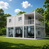 Maison conteneur préfabriquée avec configuration d'espace flexible pour les camps de construction, l'hébergement du personnel et les opérations sur le terrain