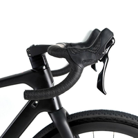 Vélo de route en fibre de carbone GRAVEL-V1 12 vitesses avec freins à disque hydrauliques et pneus larges 38C pour la course urbaine et le cyclisme, pédalier standard inclus
