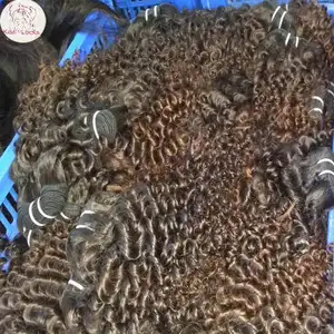 Oferta de hoje atacadista Aliexpress Virgem Cru 10A Cambojano Extensões de Cabelo grande encaracolado Tramas Plana