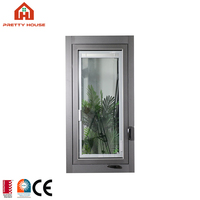 Ventanas Francesas Modernas de Aluminio de Gran Tamaño, Certificación Energy Star, Aislamiento Térmico, Protección Contra Huracanes