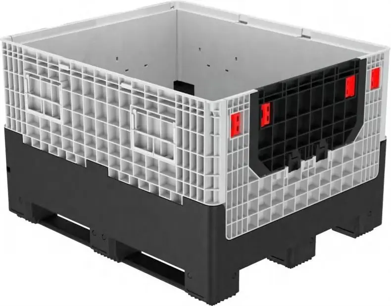 Vented Side Plastic Pallet Box and Agricultural Storage Plastic Pallet Bins