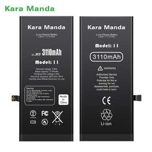 Kara Manda Batterie de téléphone portable longue durée pour <span class=keywords><strong>IPhone5</strong></span> 5s 6 6s 7 8 Plus X Xr Xs 11 12 13 14 15 Pro Noir pour IPhone Stock - Product Image 2