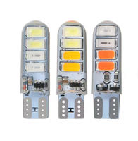 Ampoule LED T10 W5W pour voiture 194 168, éclairage intérieur automobile, sans erreur Canbus, super lumineuse, en silicone, pour plaque d'immatriculation