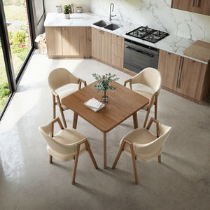 Современный минималистский квадратный обеденный стол, набор стульев для домашнего приема, для переговоров, молочного чая, кафе для небольших квартир - Product Image 4