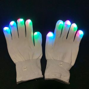 LED Gloves <strong>Finger</strong> <strong>Light</strong> up Glow Rave Glove Flashing Christmas Xmas Gift Halloween Costume Party Favors - Product Image 6
