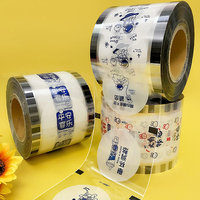 Papier/plastique rouleau film joint bulle/boba tasse à thé chauffage étanchéité avec le PP/papier tasse environ 1600/2400cup par rouleau