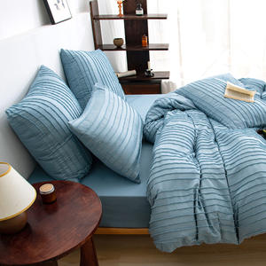 Luxuriöses 3PCS Micro fiber Tufted Bettbezug-Set King Size Classic Style Woven Technique 200TC Bettwäsche - Product Image 5