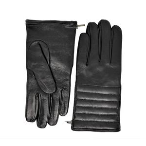 Women Breathable Touchscreen <b>Finger</b> Safety-<b>Gloves</b> Factory Price Black-Color Genuine Sheepskin Leather <b>Gloves</b> From Pakistan - Product Image 1