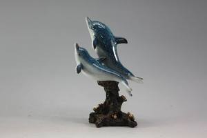 ทะเลมหาสมุทรเรซิ่นสีฟ้าขวดโลมาประติมากรรมสำหรับทะเลทะเลทะเลทะเลบ้านในร่มตกแต่ง - Product Image 6