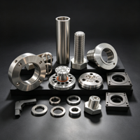 Pemesinan CNC 5 Axis Kustom untuk Bagian Logam Aluminium, Bagian Baja Tahan Karat yang Dimesin CNC untuk Industri