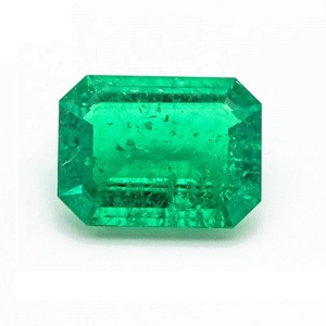 Wholesale 7x9 mm <strong>Emerald</strong> Cut Synthetic <strong>Emerald</strong> with Inclusions Loose Lab <strong>Emerald</strong> - Product Image 1
