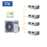 Carrier AC Multi Zone Split Climatiseur Split Plafond Cassette Plancher Plafond Unité Intérieure Mini Système VRF pour La Maison