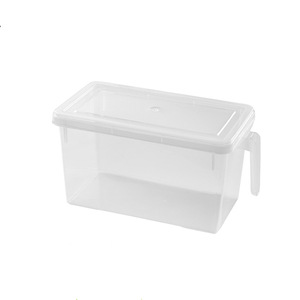 Caja de almacenamiento para refrigerador, rectangular transparente, hermética, con tapa, para conservación de alimentos, organizador de nevera - Product Image 4
