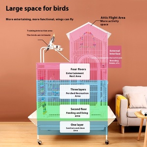 63 İnç Büyük, Zarif ve Dayanıklı Ferforje Oyun Alanı Tırmanma Merdiveni Kuş Papağanı Döner <span class=keywords><strong>Metal</strong></span> Kafes <span class=keywords><strong>XXL</strong></span> - Product Image 2