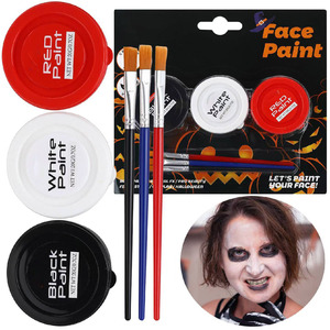 <span class=keywords><strong>Pintura</strong></span> fluorescente soluble en agua para cara y cuerpo, multicolores, bricolaje para Navidad, Halloween, Cosplay, eventos deportivos, maquillaje - Product Image 2