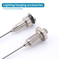 Kit de suspension pour plafonnier facile à utiliser et à installer, pince à câble en acier inoxydable pour éclairage