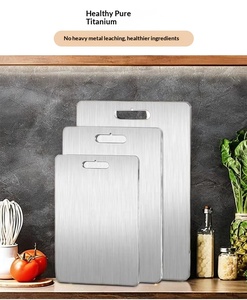 Honghui Rectangle <strong>Titanium</strong> <strong>Cutting</strong> <strong>Board</strong> 1.5mm Thick Non-Toxic Dishwasher Safe Eco-Friendly Anti-Mold Durable Chopping Block - Product Image 5
