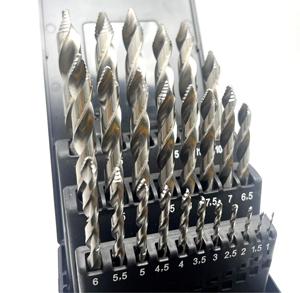 High-Speed Steel <b>Step</b>-Point Twist <b>Drill</b> Bit with 3-Flat Shank - Anti-Chip Clogging Design for Precision Machining of Hard Alloys - Product Image 1
