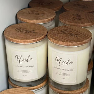 AIKUN-Bougie parfumée à l'aromathérapie naturelle, tasse en verre personnalisée, lavande, jasmin, cannelle, rose, pour la fête de mariage, cadeau - Product Image 5